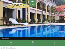Tablet Screenshot of leroihotels.com